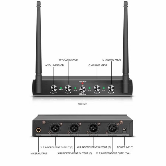 Debra Multi-Color Wireless Microphone Set - Picture 5 of 12